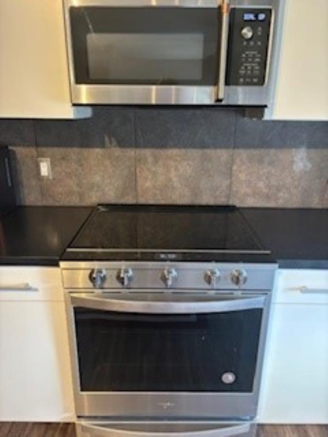 microwave and stove